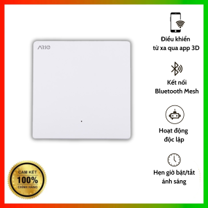 Công tắc thông minh BLE 1 nút Ario Vuông 0